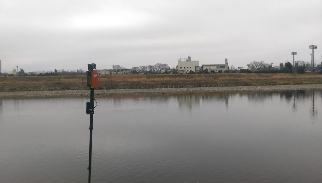 河川敷でテスト